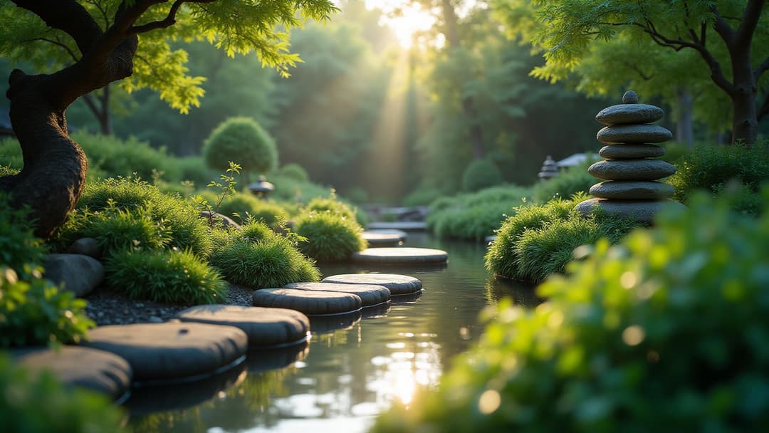 Peaceful meditation space